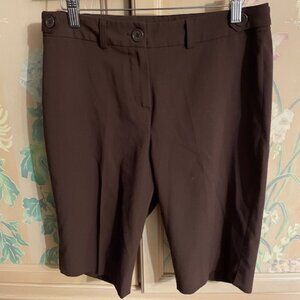 CLEO Petites High Rise Brown Shorts 6P